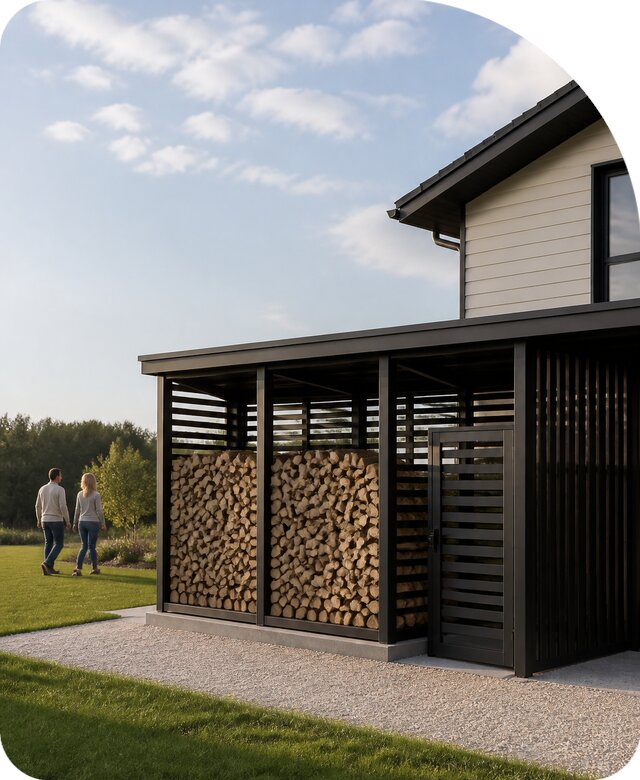 Навес с дровником в Армавире по цене от 146900 р. | РадиДОМА-Рмв